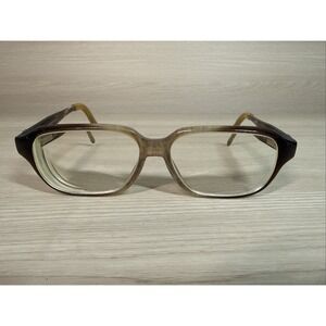 VTG Rodenstock Men Eyeglass Frames Only R5120 Brown‎ Gold Tortoise Square 80s